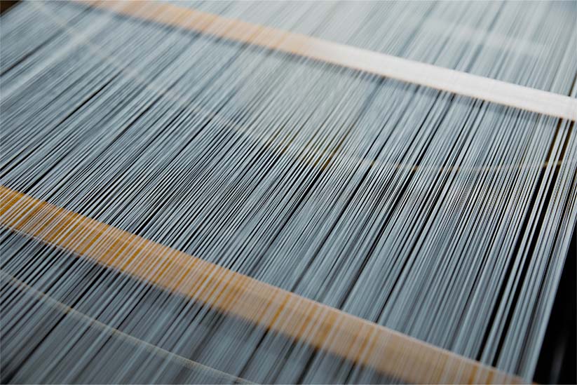 無撚糸を使った絲織