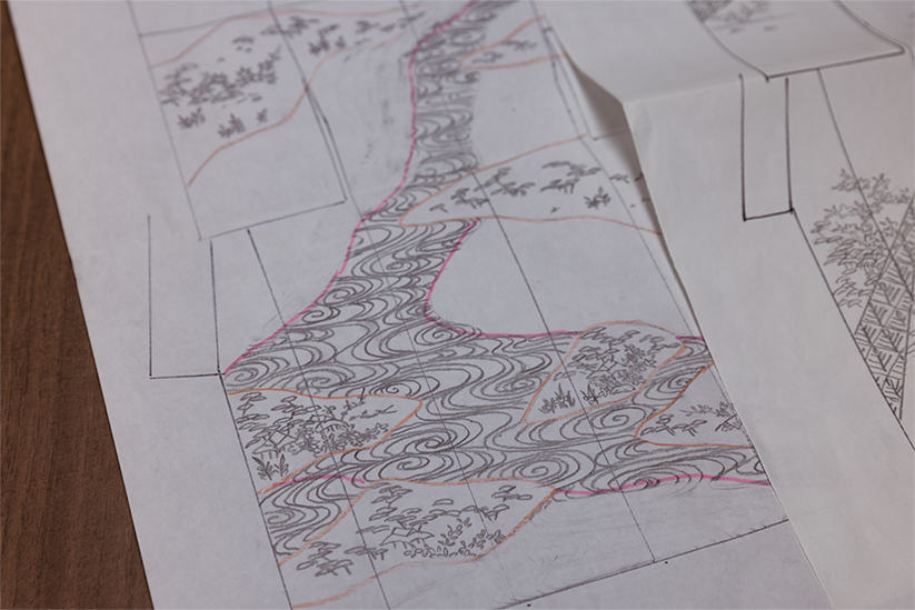 上野工房で作成した図案