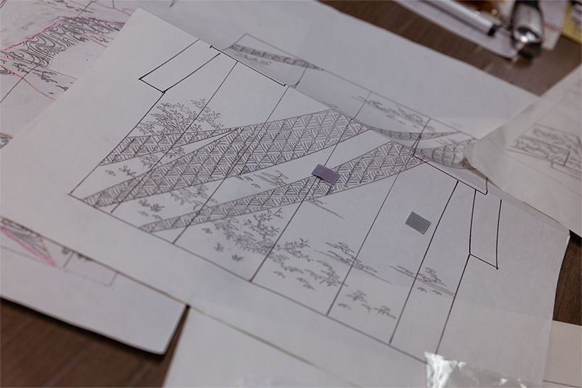 上野工房で作成した図案